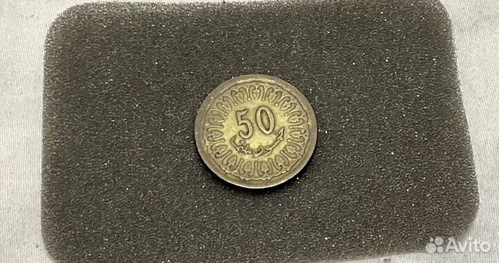 Монета 50 миллимов 1983-1403