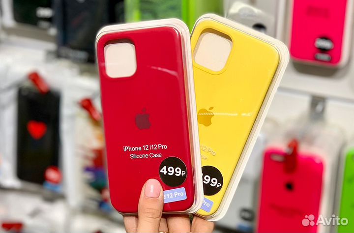 Чехол Silicone Case iPhone 12/12 Pro (40+ цветов)