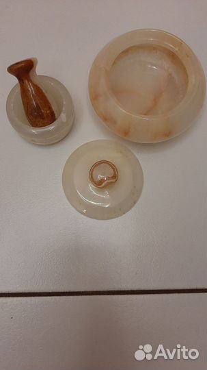 Изделия из оникса пакистан сахарница,ступка С пес