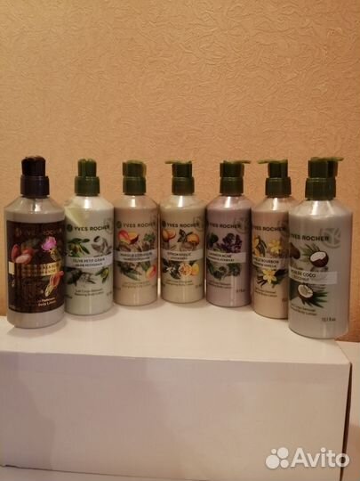 Молочко, гоммажи, масло, спреи Ив Роше