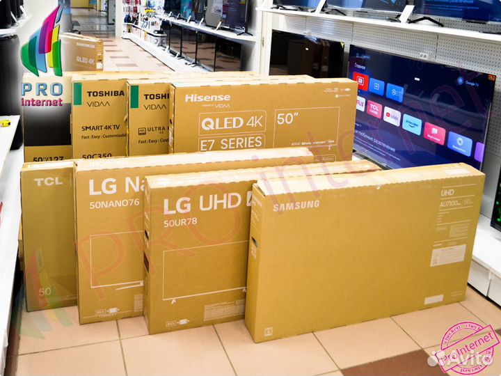 Телевизоры LG/Samsung/TCL/Hisense 48-50 дюймов