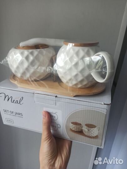 Набор керамической заварочный чайник и Сахарница