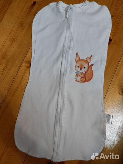 Пеленка кокон на молнии для новорожденных