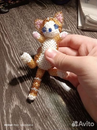 Амигуруми из бисера. Котёнок