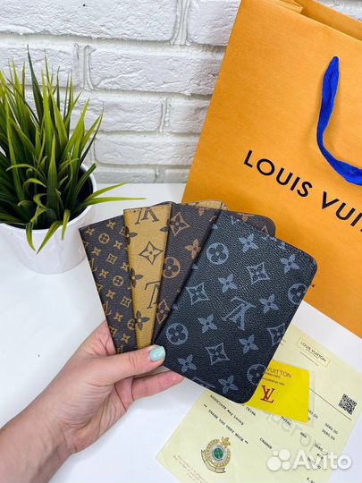 Обложка на паспорт louis vuitton картхолдер