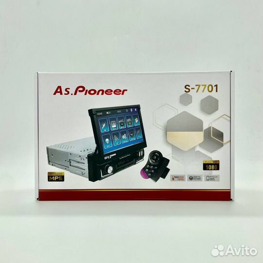 Автомагнитола Pioneer 7701 с выдвижным экраном