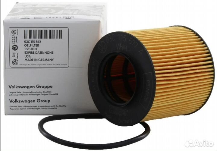 Фильтр масляный для VAG 03C115562