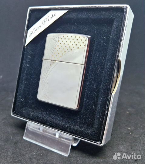 Zippo 1996 Rhythmical Ribbons SilverPlate