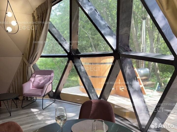 Сферический шатер, Глэмпинг