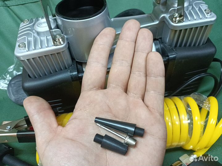 Насос автомобильный компрессор 2-х поршневой