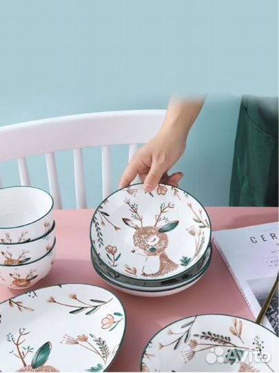 Набор столовой посуды новый