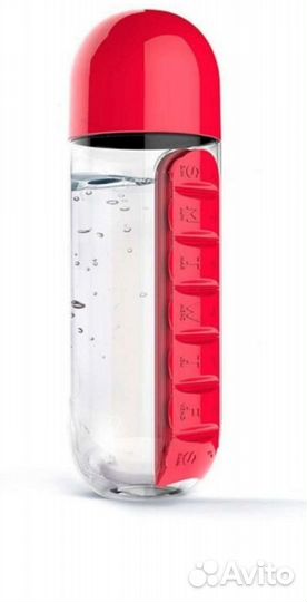 Бутылка с таблетницей