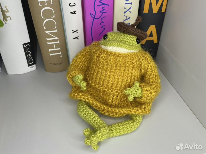 Вязаная лягушка