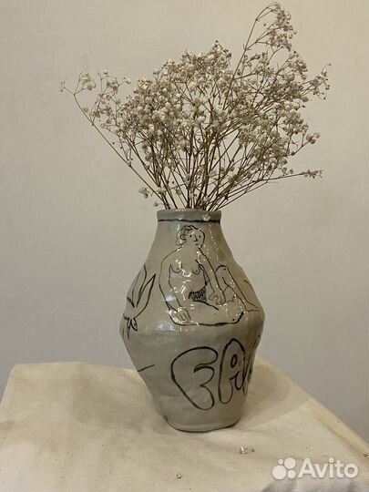 Ваза для цветов керамика