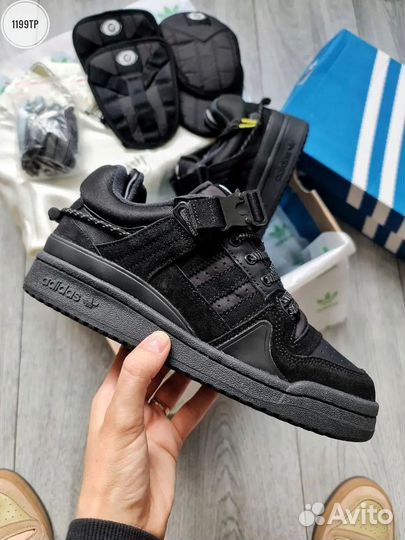 Кроссовки мужские Adidas Forum x Bad Bunny Black