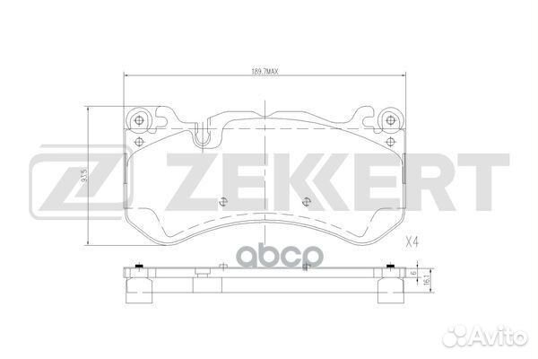 Колодки торм. диск. передн. MB C-Class (204) 12