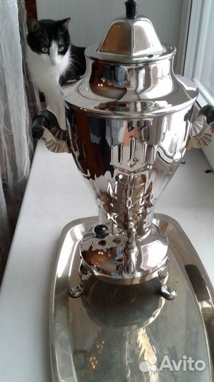 Самовар СССР 3 литра + поднос