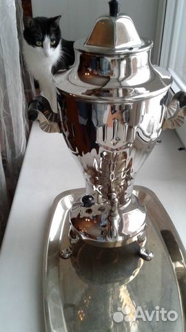 Самовар СССР 3 литра + поднос