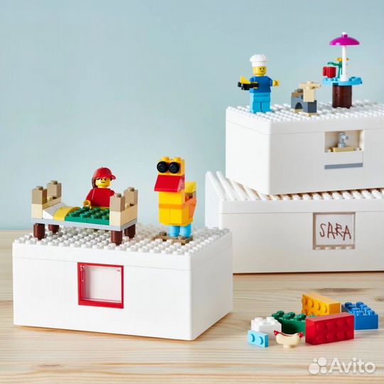 Новый Набор для хранения lego IKEA bygglek
