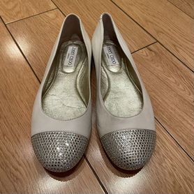 Jimmy choo балетки со стразами 38р