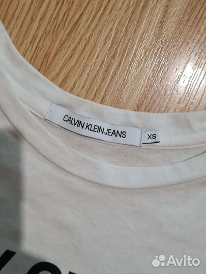 Футболка Calvin Klein, xs, 100 хлопок