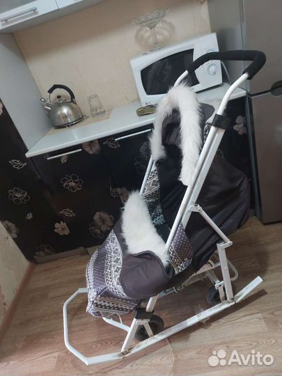 Детские санки коляска