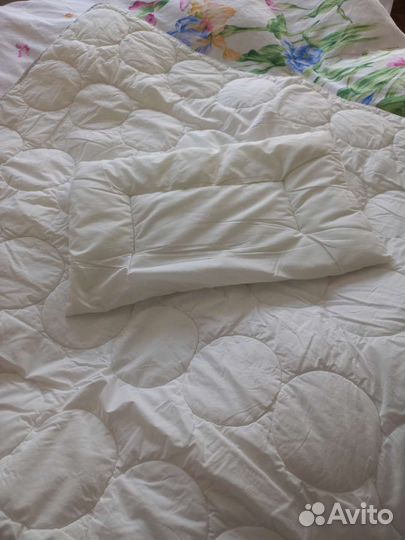 Детское одеяло в кроватку, подушка