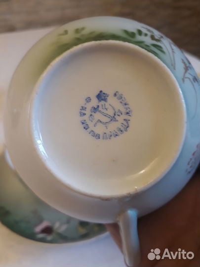 Чайная пара Дулево 1918-1930г.г