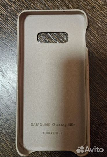 Кожаный leather оригинальный чехол Samsung s10e