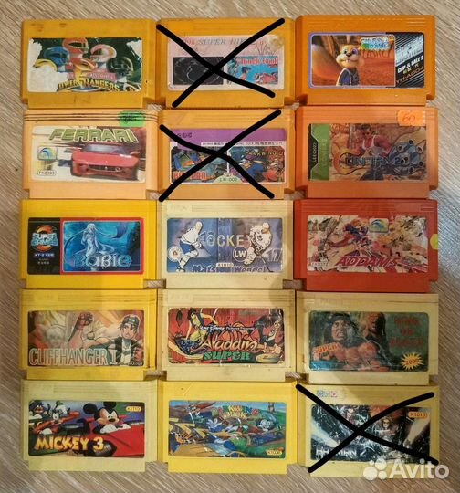 Игровые картриджи для Dendy 8 bit