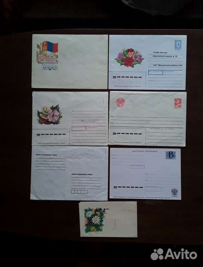 Конверты.Открытки.Россия. Мир