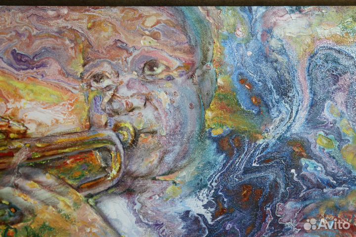 Картина Луи Амстронг Сидоров Е.П. 2017г