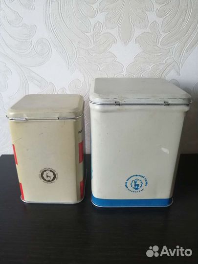 Банки коробки жестяные СССР