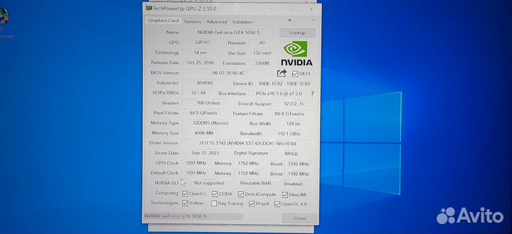 Игровой PC с GTX 1050 ti