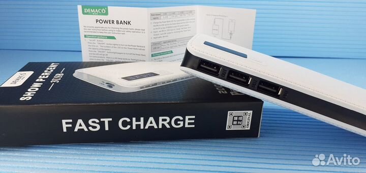 Внешний аккумулятор 20000mah Powerbank 3 USB