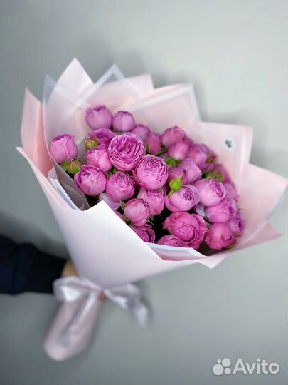 Пионовидные розы букет сочи