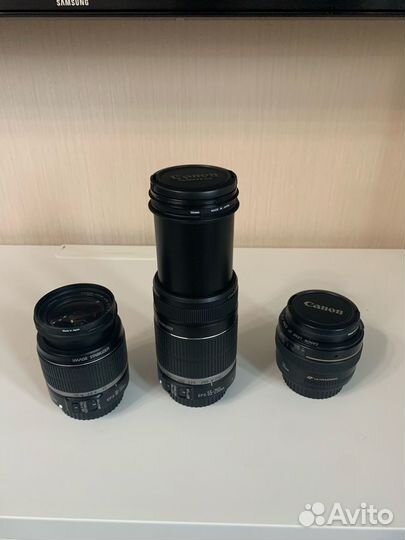 Фотоаппарат Canon EOS 500D+3 объектива+аксессуары