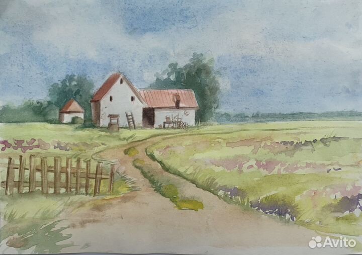 Акварельный пейзаж