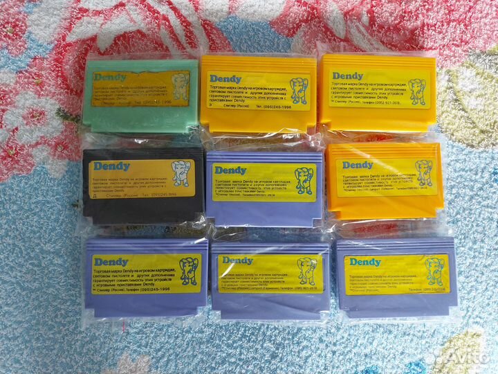 Картриджи Денди Стиплер и обычные