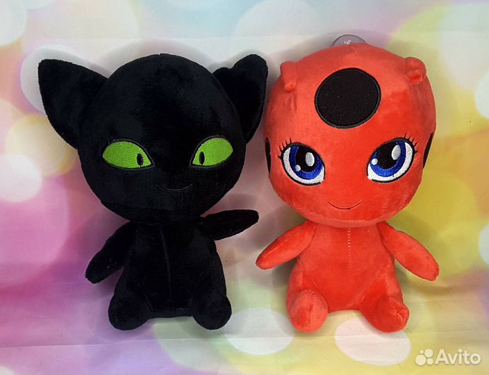 Игрушки мягкие Леди Баг и Супер кот