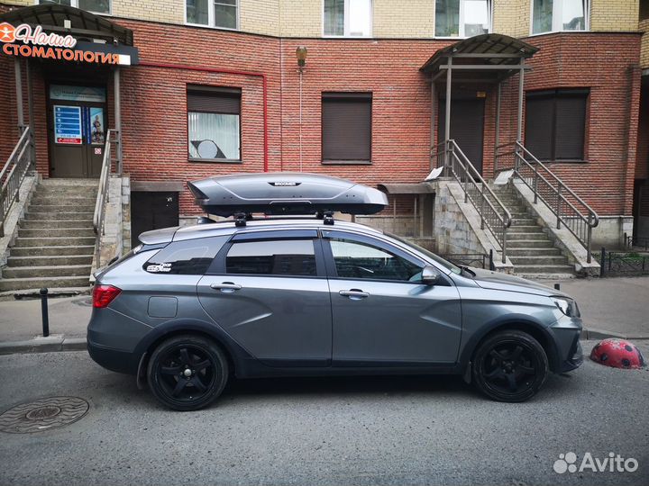 Автобокс на крышу Broomer (серый матовый)