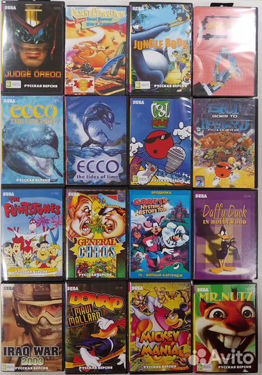 Картриджи для Sega с русским переводом и без