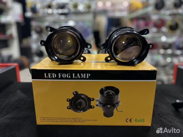 LED птф тойота линзованные toyota lexus