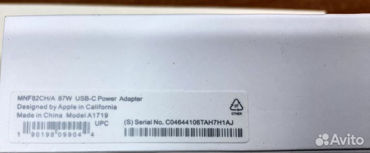 Зарядка для macbook type c