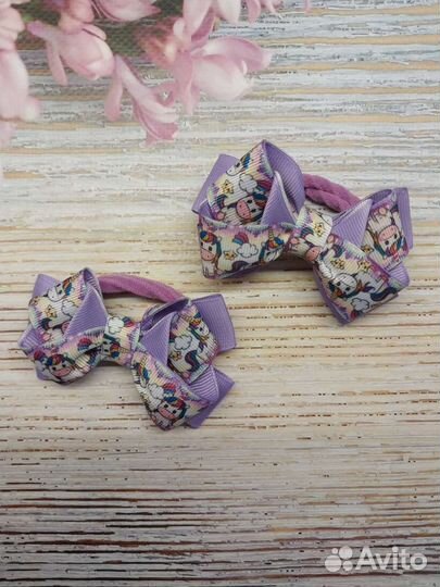 Бантики для волос ручной работы