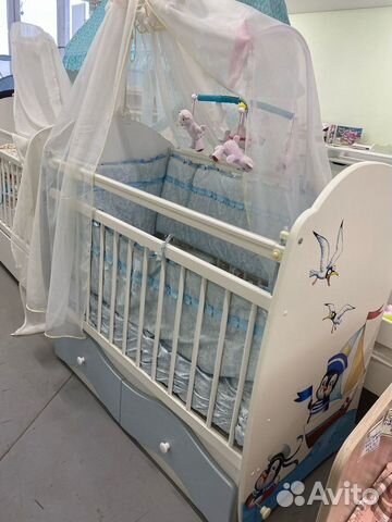 Кроватка для новорожденных (Капитан)