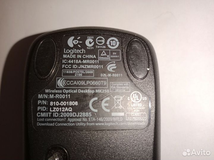 Беспроводная мышь logitech mk250