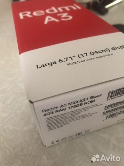 Xiaomi Redmi A3, 4/128 ГБ