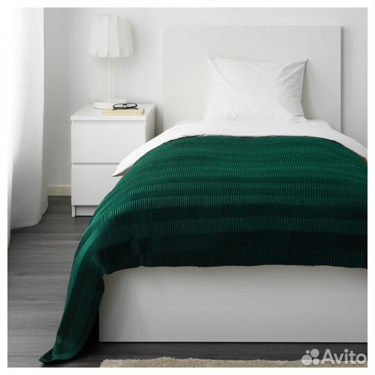 Плед, зеленый 120х160 IKEA Икеа новый