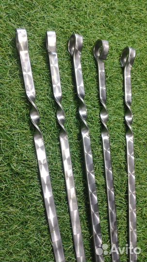 Шампур из нержавеющей стали 40см. Толщина стали 3м